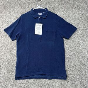 OOBE Brand Fairfield Polo Shirt Men Medium Indigo Blue Photo Sample New With Tag